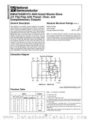 DM7472 datasheet pdf National Semiconductor