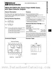 DM74ALS01 datasheet pdf National Semiconductor