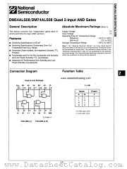 DM54ALS08 datasheet pdf National Semiconductor