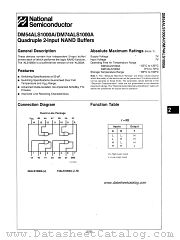 DM54ALS1000A datasheet pdf National Semiconductor