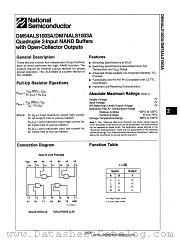 DM74ALS1003A datasheet pdf National Semiconductor