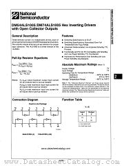 DM54ALS1005 datasheet pdf National Semiconductor