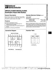 DM54ALS1008A datasheet pdf National Semiconductor