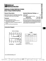 DM74ALS1020A datasheet pdf National Semiconductor