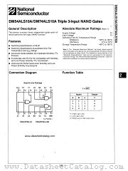 DM54ALS10A datasheet pdf National Semiconductor