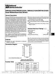 DM74ALS1243 datasheet pdf National Semiconductor