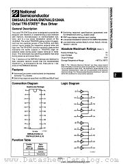 DM74ALS1244A datasheet pdf National Semiconductor