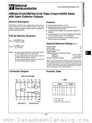 DM74ALS12A datasheet pdf National Semiconductor