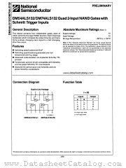 DM54ALS132 datasheet pdf National Semiconductor