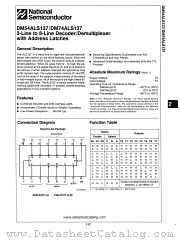 DM54ALS137 datasheet pdf National Semiconductor