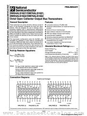 DM74ALS1621 datasheet pdf National Semiconductor