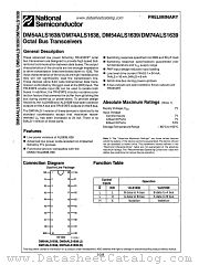 DM74ALS1638 datasheet pdf National Semiconductor