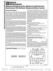 DM74ALS190 datasheet pdf National Semiconductor