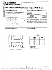 DM54ALS20A datasheet pdf National Semiconductor