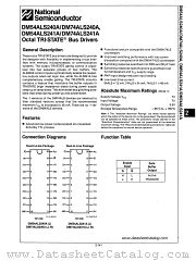 DM74ALS240A datasheet pdf National Semiconductor