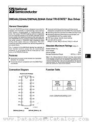 DM54ALS244A datasheet pdf National Semiconductor