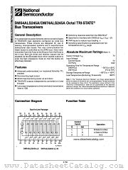 DM54ALS245A datasheet pdf National Semiconductor