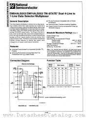 DM54ALS253 datasheet pdf National Semiconductor