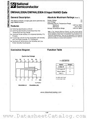 DM54ALS30A datasheet pdf National Semiconductor