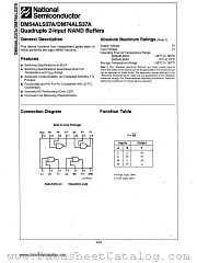 DM54ALS37A datasheet pdf National Semiconductor