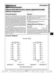 DM54ALS680 datasheet pdf National Semiconductor