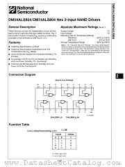 DM74ALS804 datasheet pdf National Semiconductor