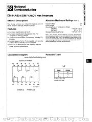 DM74AS04 datasheet pdf National Semiconductor