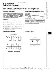 DM54AS1004A datasheet pdf National Semiconductor