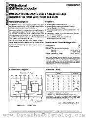 DM74AS112 datasheet pdf National Semiconductor