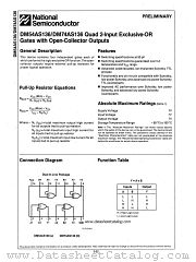 DM74AS136 datasheet pdf National Semiconductor
