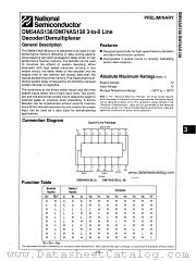 DM74AS138 datasheet pdf National Semiconductor
