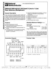 DM74AS157 datasheet pdf National Semiconductor