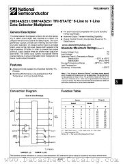 DM54AS251 datasheet pdf National Semiconductor