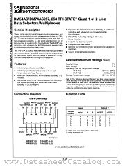 DM54AS258 datasheet pdf National Semiconductor