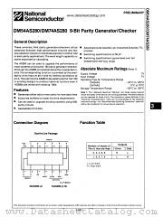 DM74AS280 datasheet pdf National Semiconductor