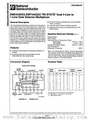 DM74AS353 datasheet pdf National Semiconductor