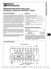 DM54AS373 datasheet pdf National Semiconductor