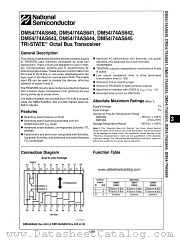 DM74AS643 datasheet pdf National Semiconductor