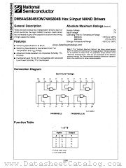 DM74AS804B datasheet pdf National Semiconductor