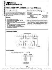 DM54AS832B datasheet pdf National Semiconductor