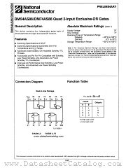 DM54AS86 datasheet pdf National Semiconductor