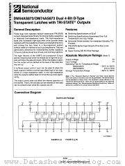 DM54AS873 datasheet pdf National Semiconductor