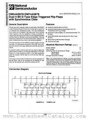 DM54AS878 datasheet pdf National Semiconductor