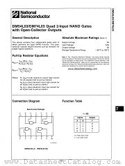 DM74L03 datasheet pdf National Semiconductor