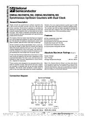 DM74L192 datasheet pdf National Semiconductor