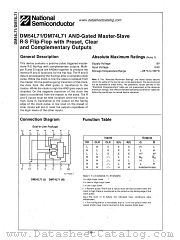 DM74L71 datasheet pdf National Semiconductor