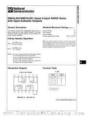 DM74LS01 datasheet pdf National Semiconductor