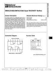 DM54LS126A datasheet pdf National Semiconductor