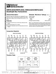 DM74LS242 datasheet pdf National Semiconductor