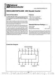 DM54LS290 datasheet pdf National Semiconductor